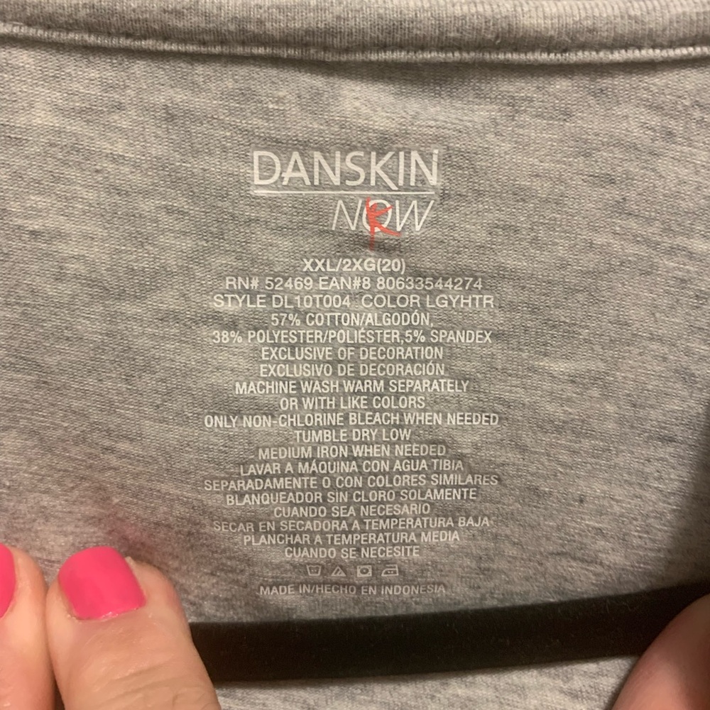 Danskin Now Lightweight Gray Hoodie XXL - Picture 3 of 3